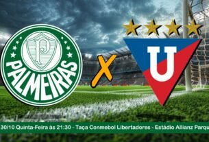 Palmeiras x LDU ao vivo na TV