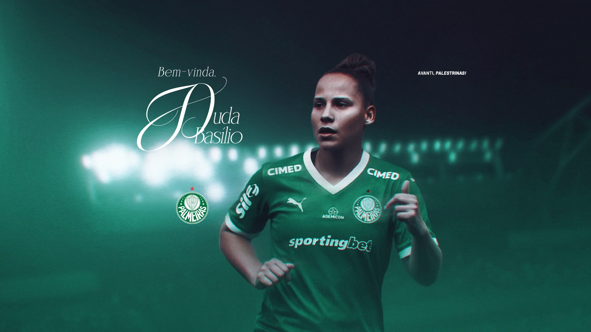 Palmeiras anunciou Duda Basílio