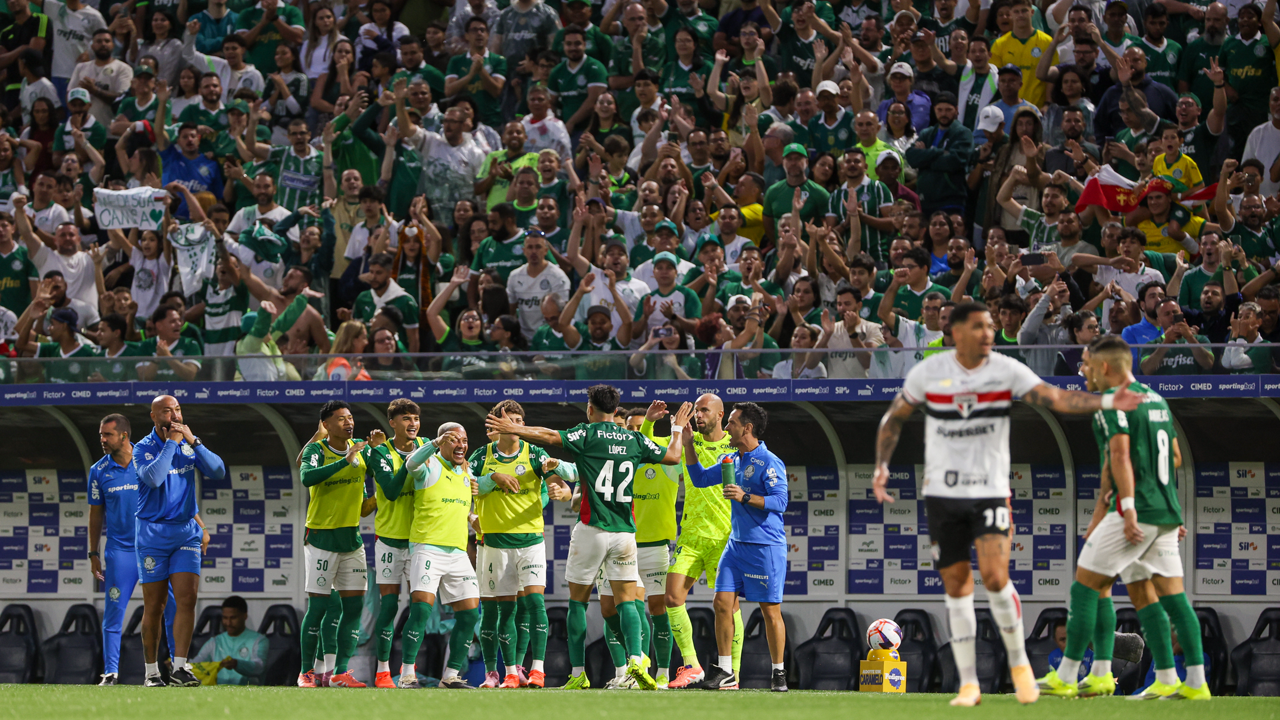 Flaco Lopez decidiu para o Palmeiras contra o São Paulo