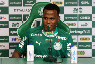 Arias está perto de fazer sua estreia pelo Palmeiras