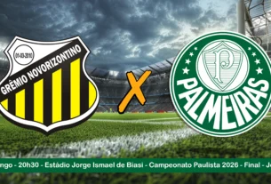 Novorizontino x Palmeiras disputam o título do Paulistão 2026