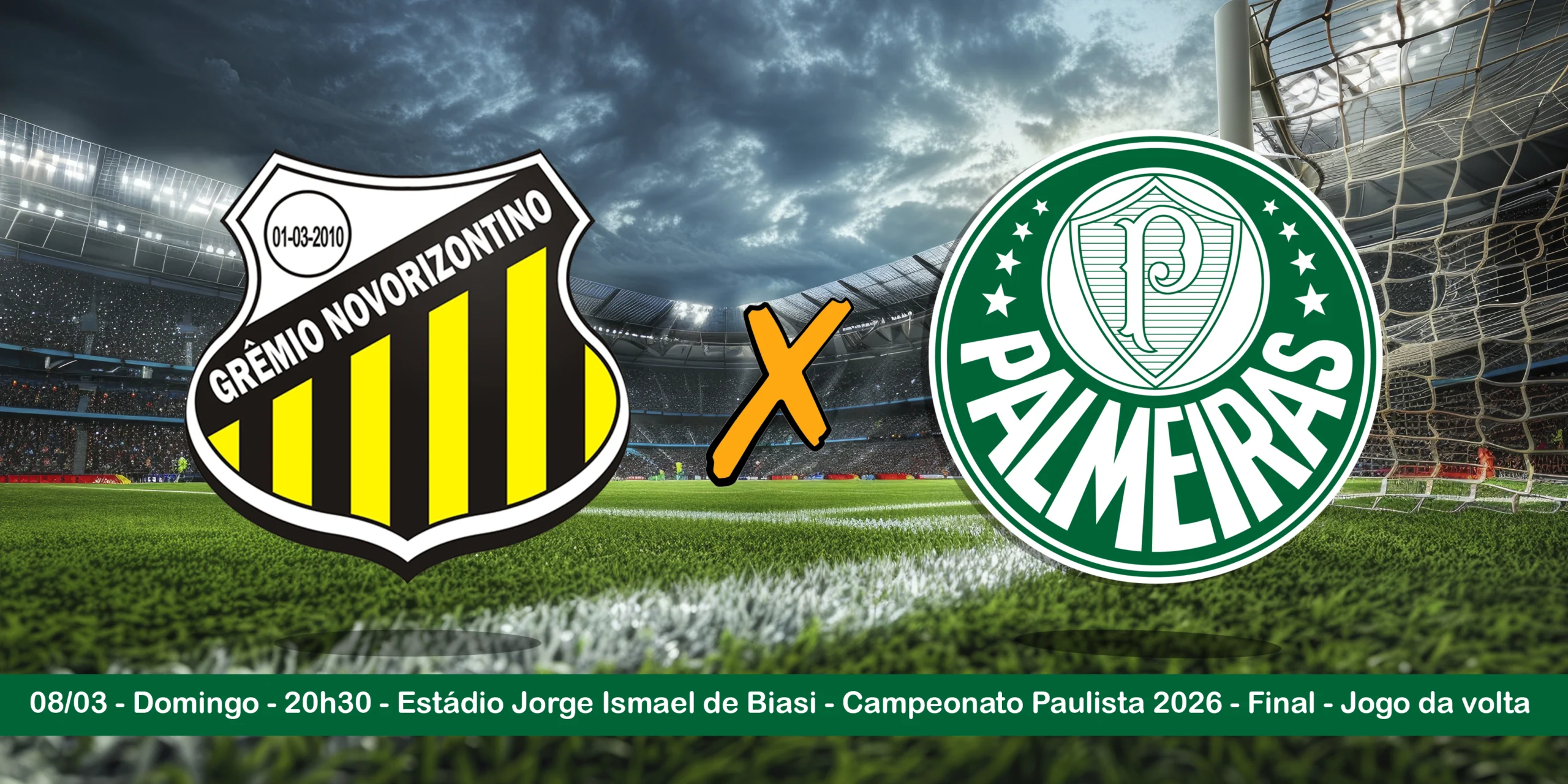 Novorizontino x Palmeiras disputam o título do Paulistão 2026