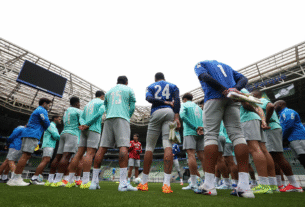 Palmeiras treino novo gramado Allianz Parque